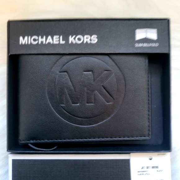 NWT Michael Kors Jet Set Men's Slim Billfold Wallet in a Gift Box $98 - Picture 5 of 17